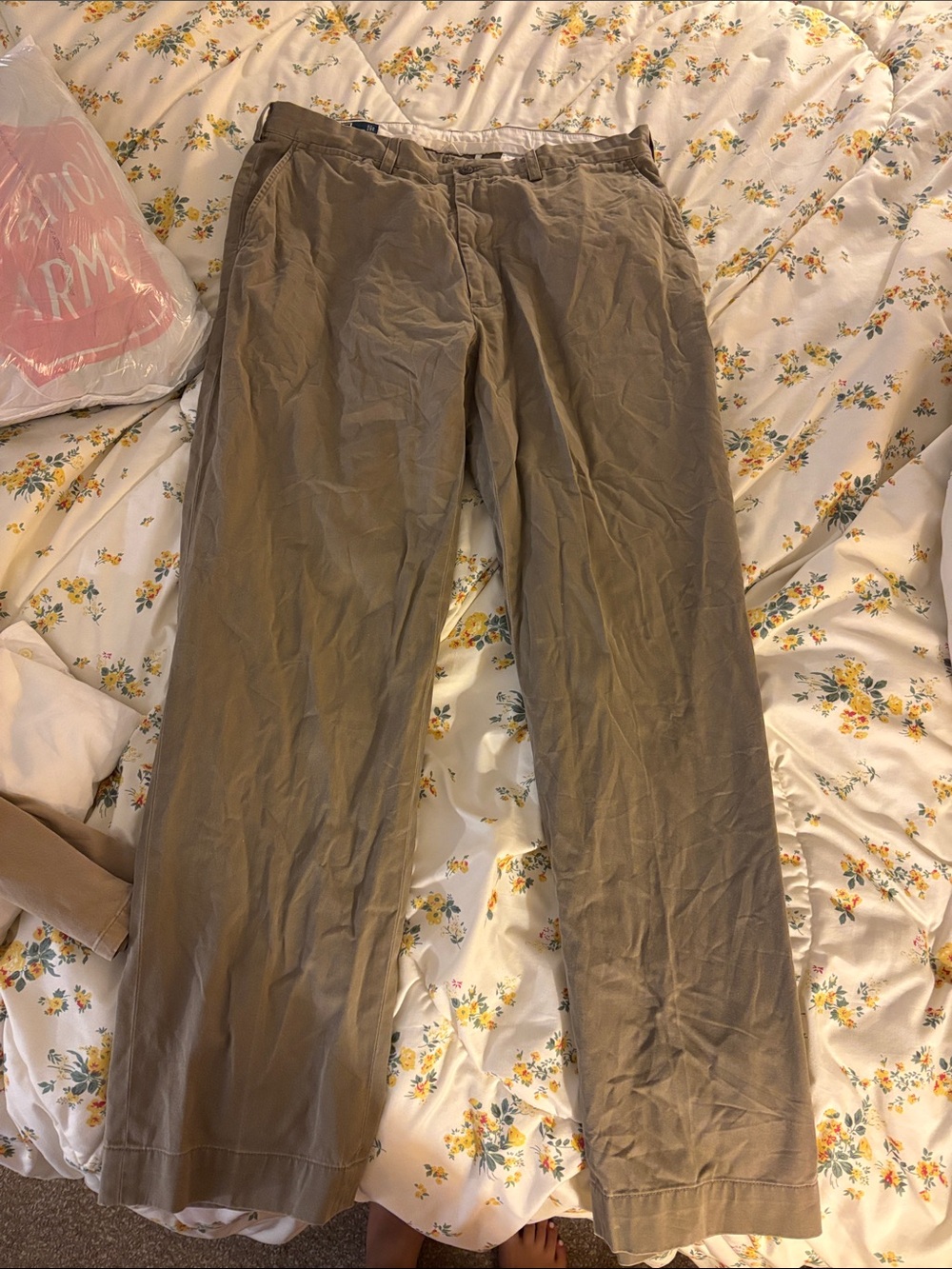 Polo by Ralph Lauren Olive Cotton Chino Prospect Pant